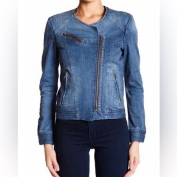 pistola Jackets & Blazers - Pistola Moto Denim Jacket – Size Small – Gently Used